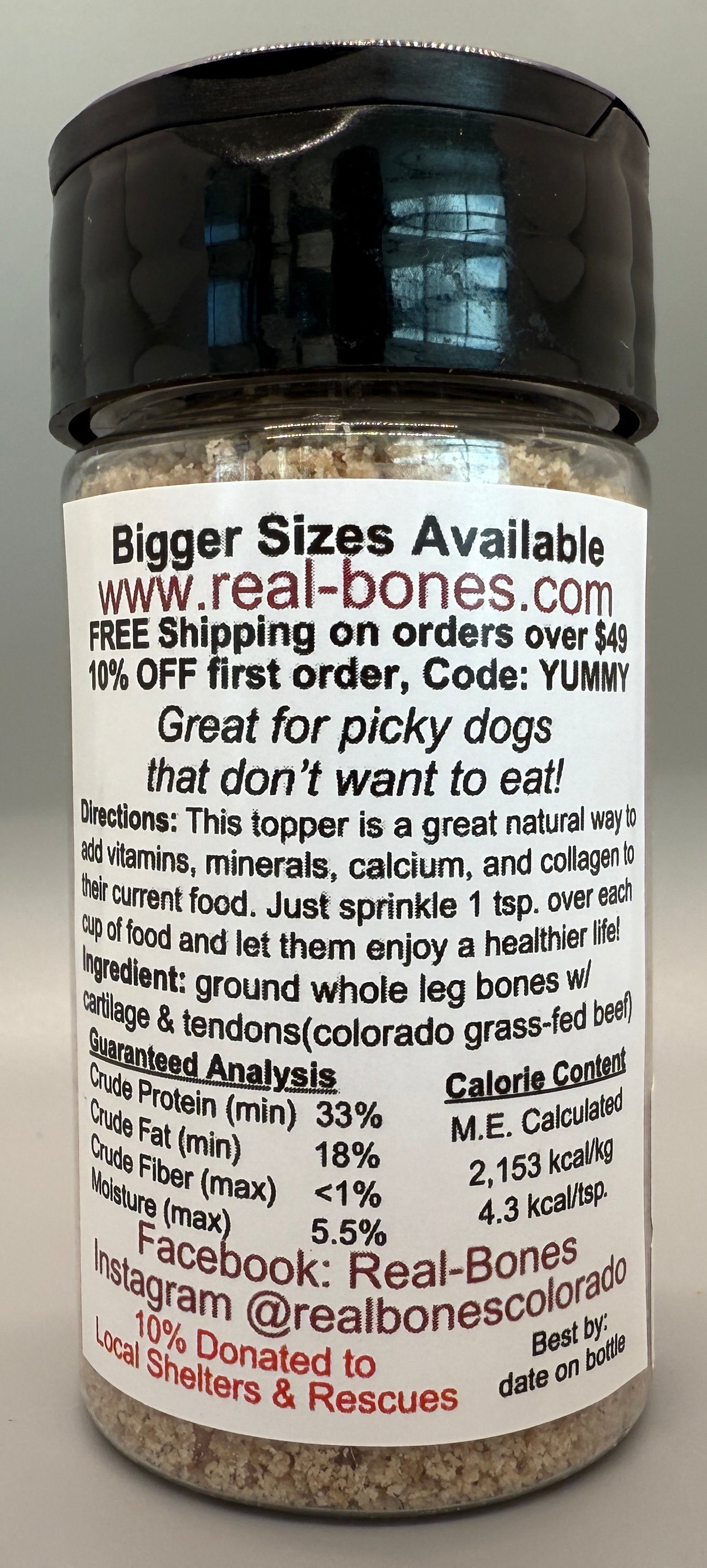 Ground Bone Topper, 5oz