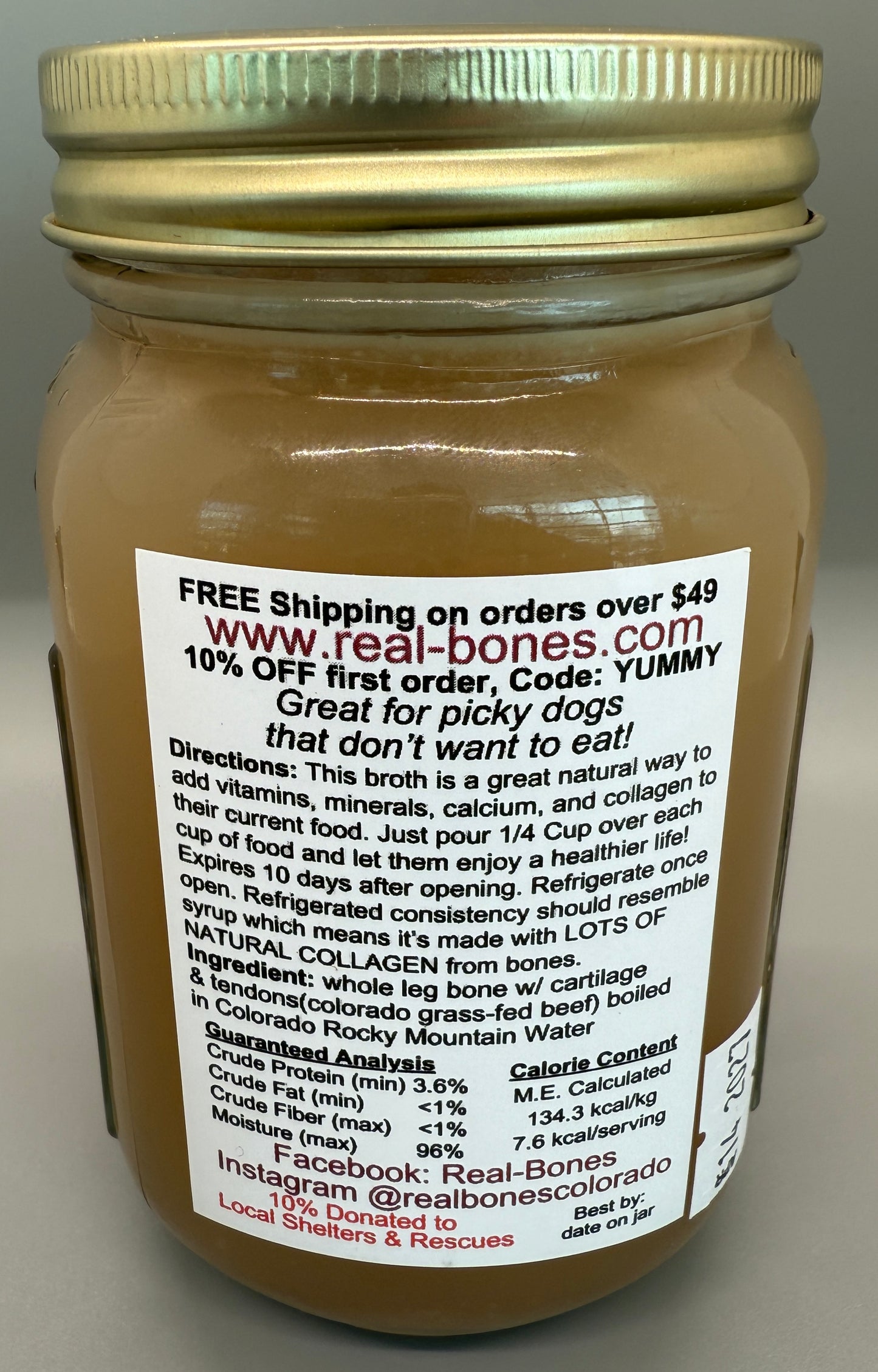 1pint Beef Bone Broth Concentrate